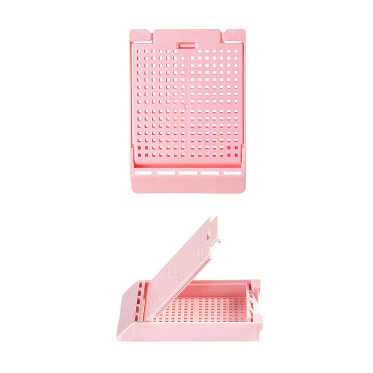 Slimsette biopsy 1 compartiment + couvercle rose, Simport