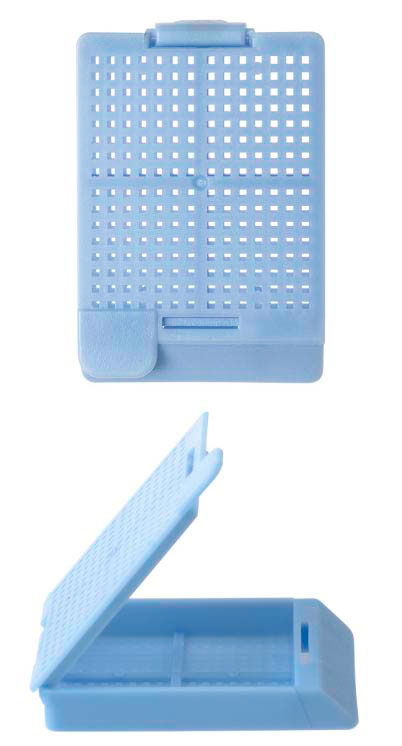 Swingsette biopsy 1 compartiment + cap blue, Simport