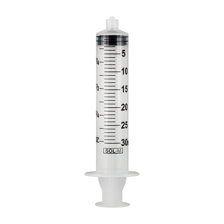 Sol-M luer lock syringe, 30ml, 3-part, without needle, Sol Millennium