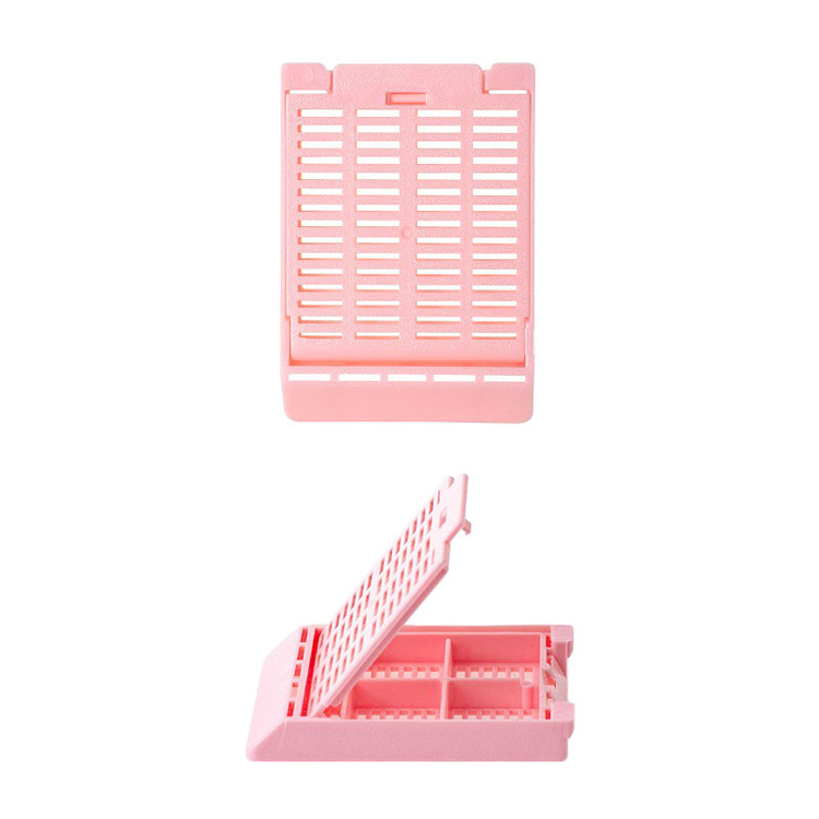 Slimsette embedding cassette 4 compartiment+ couvercle rose, Simport