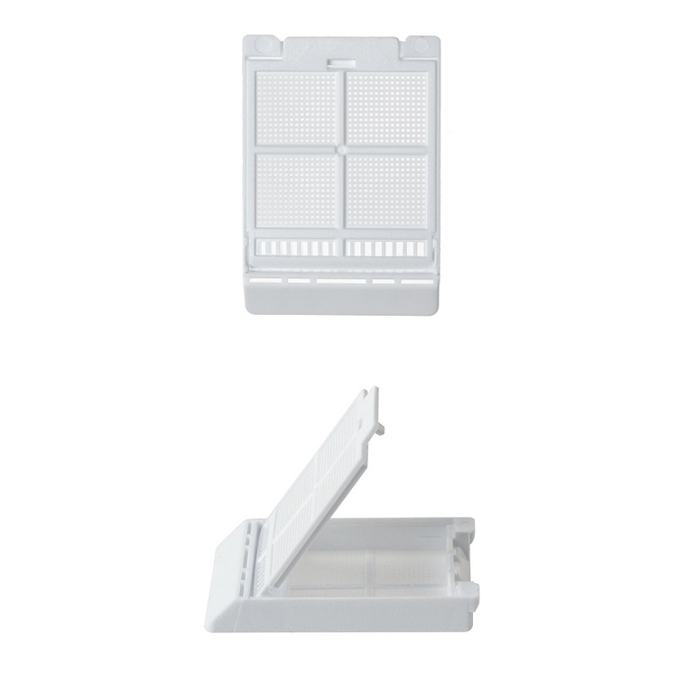 Micromesh biopsy 1 compartiment  + deksel wit, Simport