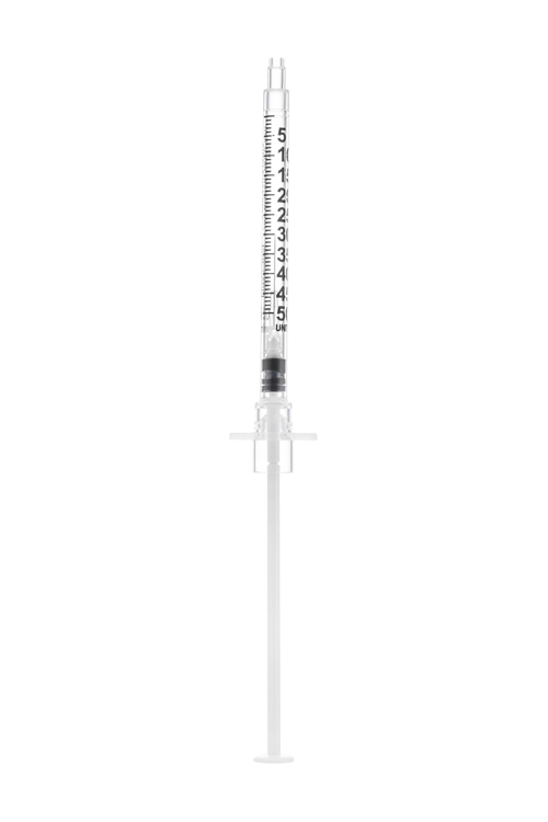 Sol-Care insulin safety syringe, 0,5ml, 3-part syringe, insuline, 29G x 1/2, Sol Millennium