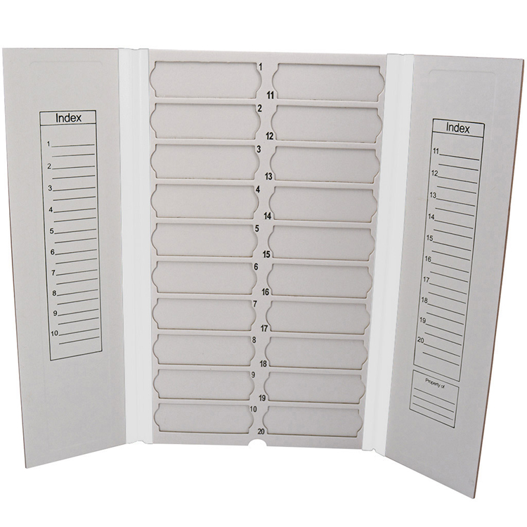 Filoslide en carton pr 20 lames porte-objets blanc Cellpath