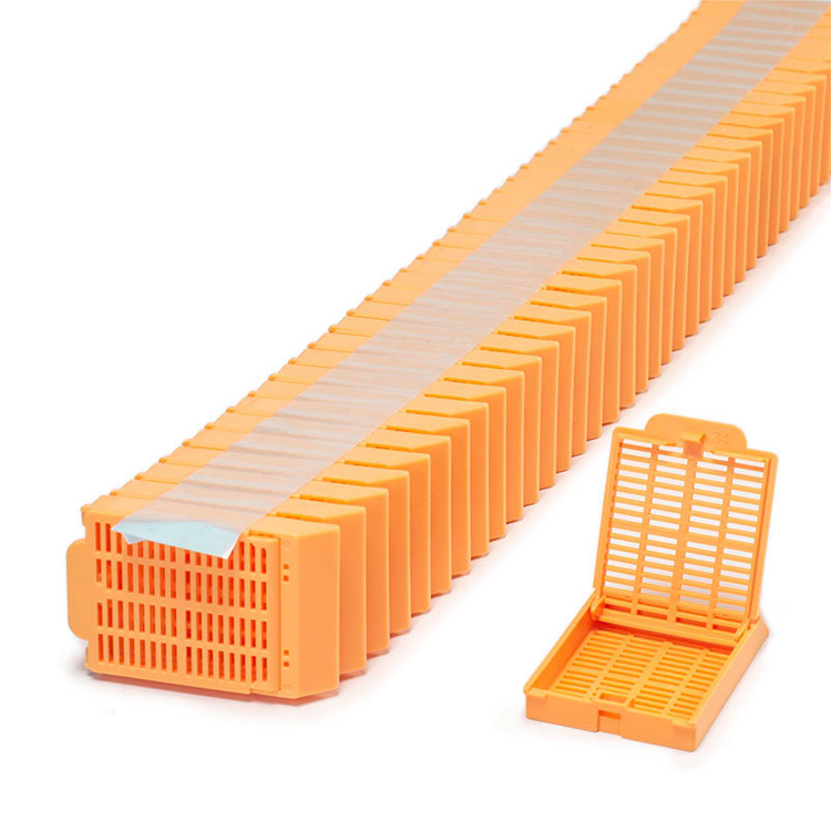 Histosette ll quickload stackable embedding cassette+ lid peach, Simport