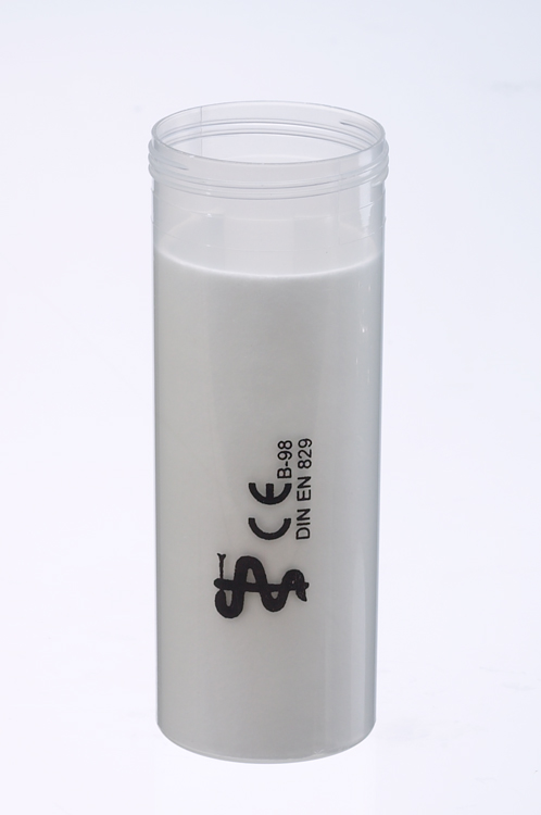 Transport tube 44 x 114mm, volume 120ml, PP, natural, with insert and Biohazard print, Bottger