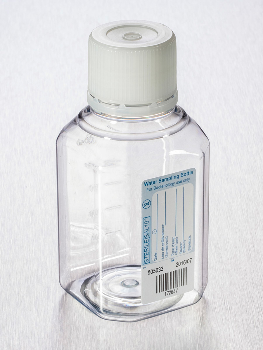 Petbottle 250ml+tamper evident + white cap, sterile, Gosselin