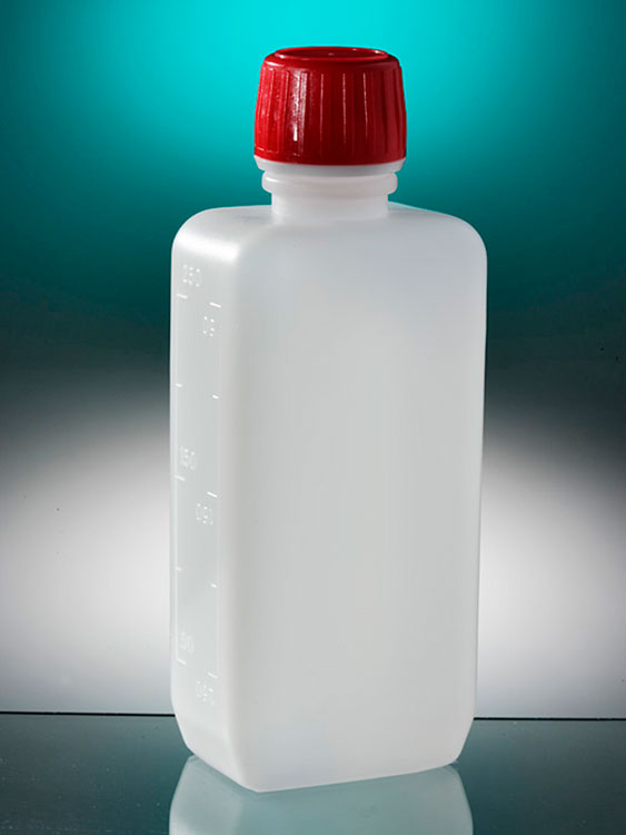 Bottle 250ml HDPE with sealable cap, sterile, Gosselin