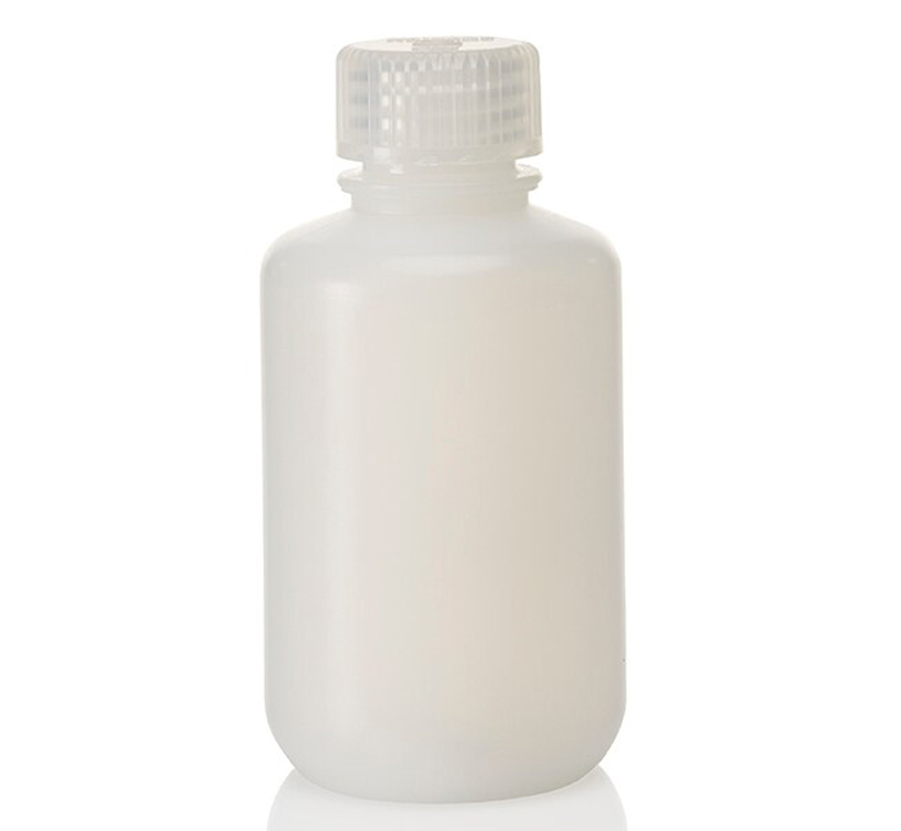 Bouteille ronde col étroit HDPE 125ml + bouchon à vis PP Nalgene