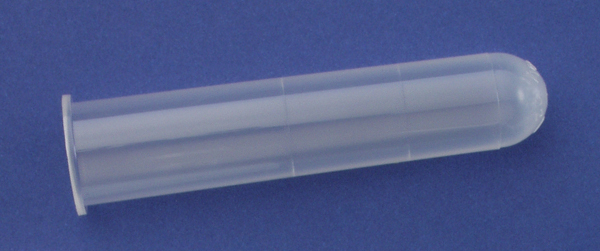 Tube 8ml, 75 x 16mm, PP, fond rond, gradué à 2.5 et 5ml, LP