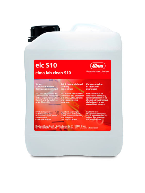 Elma lab clean S10 2,5L, en bouteille HDPE