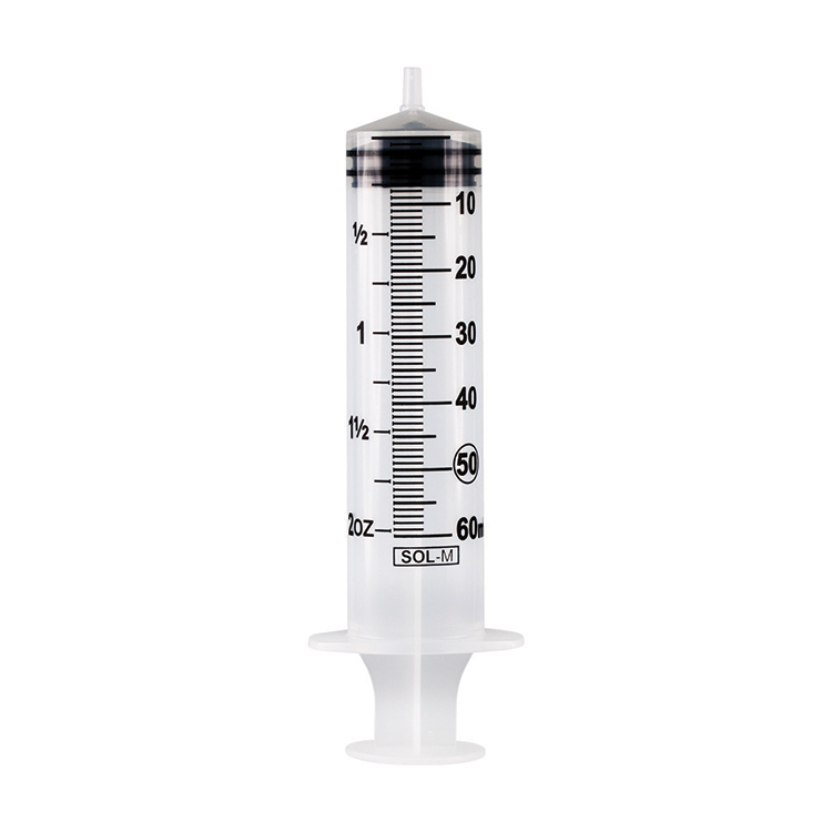 Sol-M eccentric tip syringe, 60ml, 3-part syringe, without needle, Sol Millennium