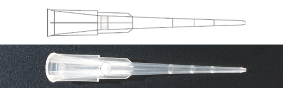 Tip Microreachguard 0.1-10ul 10x96 lowbinding long tip sterile, Sorenson