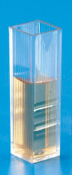 UV cuvette macro 4.5ml PS + UV grade PMMA, Kartell