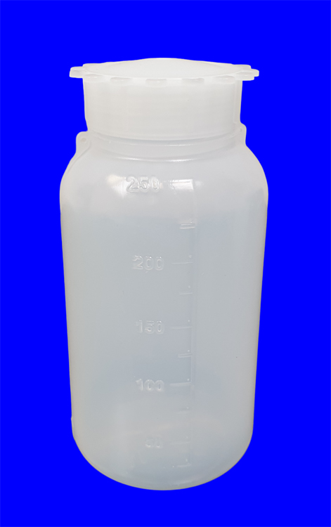 Bottle 250ml round with wide neck, sealable, pe, Kartell