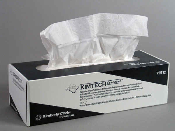 Kimtech pluisvrij 1-laag wit 30x30cm 15x196/doos