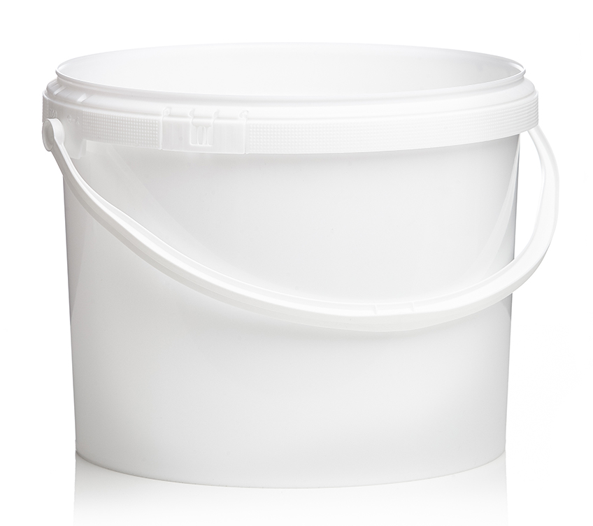 Bucket  plp with lid 10.7L and handle non mounted