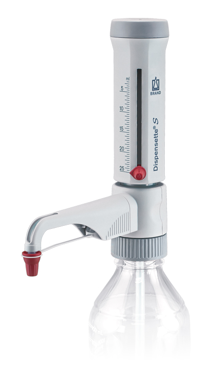 Dispensette S, analog-adjustable, 2.5-25ml, without recirculation valve Brand