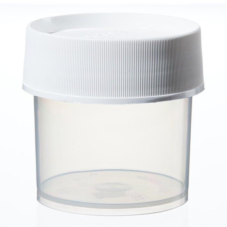 Pot 125ml transparent PLP + bouchon blanc plp Nalgene