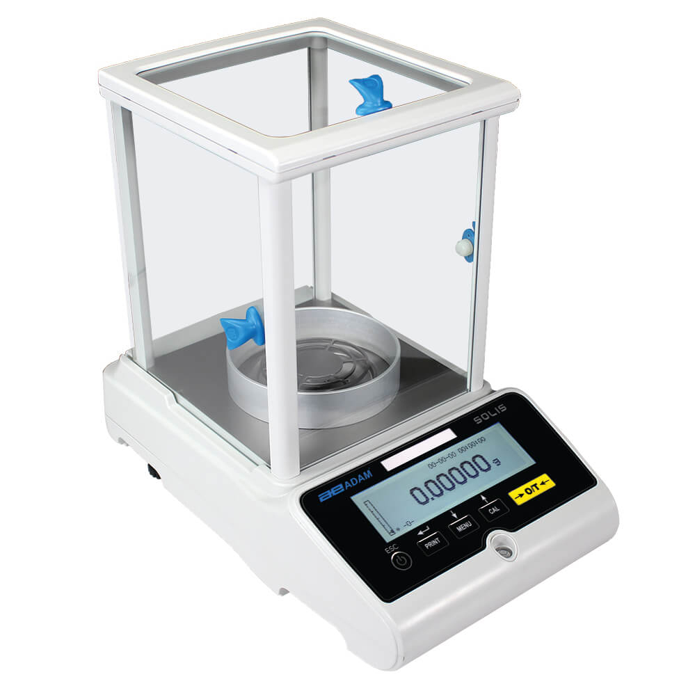 Balance Solis semi-micro, 62g-120g calibrage interne 0.01mg / 0.1mg, plateau diam.80mm