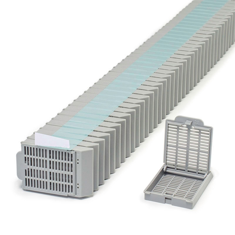 Histosette ll quickload stackable embedding cassette +couvercle gris, Simport