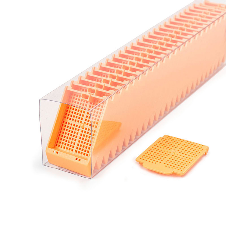 Histosette II Biopsy quickload cassette avec couvercle peach , Simport