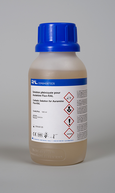 Fluo-Ral carbon solution for auramine 500ml, Ral diagnostics