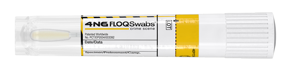 4N6FLOQSwabs™ scalpel shape tip, antimicrobial action, in 109mm long dry tube, Copan