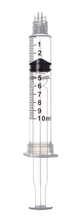 Sol-Care luer lock safety syringe, 10ml, 3-part syringe without needle, Sol Millennium