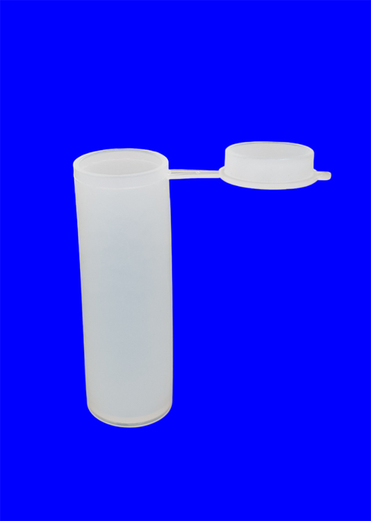 Sample vial+lid PE 20ml diam.24.8x74.5mm, Kartell