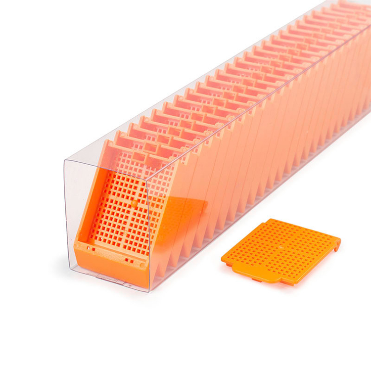 Histosette II Biopsy quickload cassette +deksel oranje, Simport