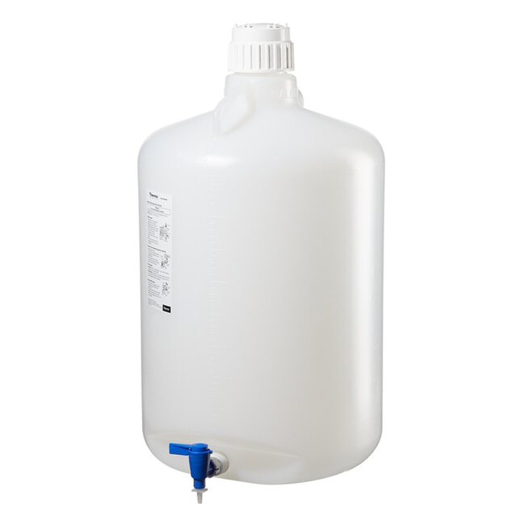 Barrel with 2 handles in plp 50L+ tap and cap, Nalgene