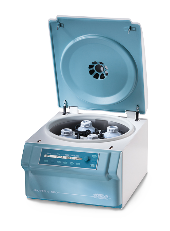 Centrifuge rotina 420, benchtop centrifuge zonder rotor, 208-240 V, Hettich