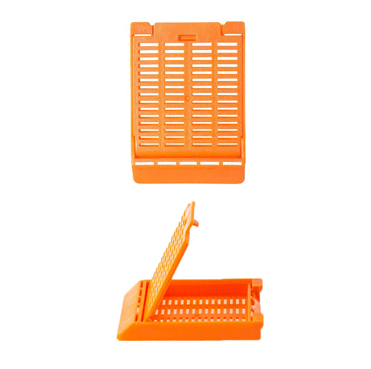 Slimsette embedding cassette 1 compartiment  + couvercle. orange, Simport