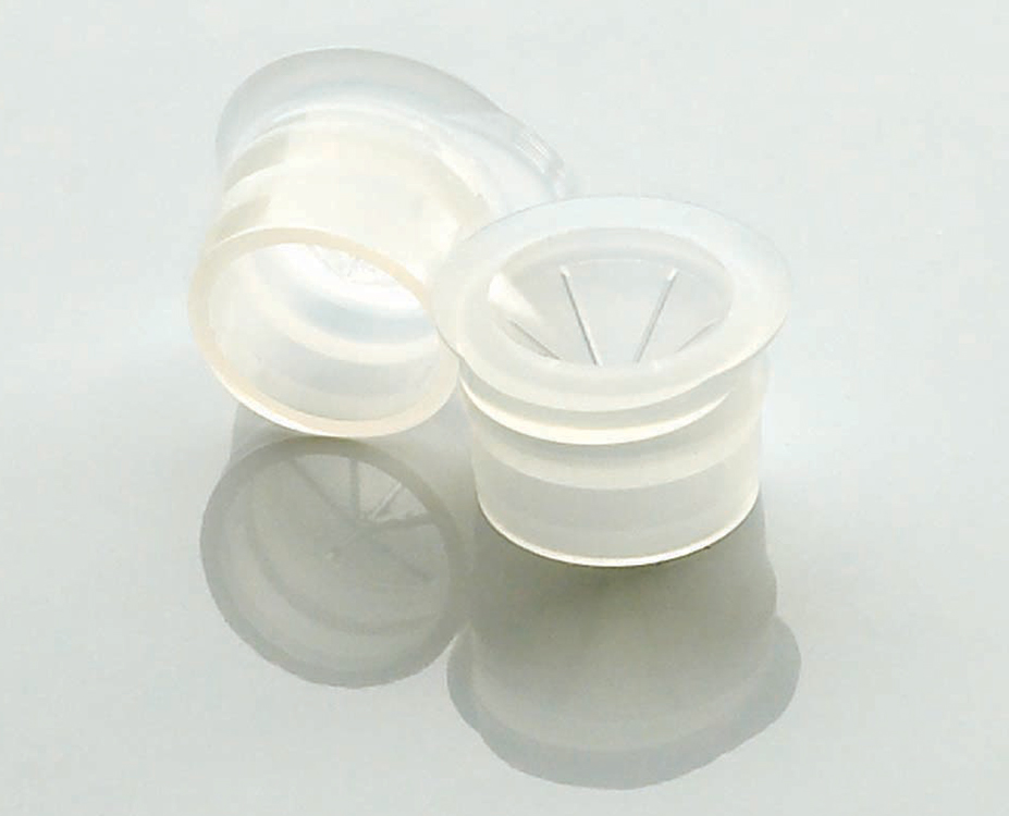 Snap plug cap, 15mm, natural, PTFE, conical, for vial 2ml WD004003854, Wheaton