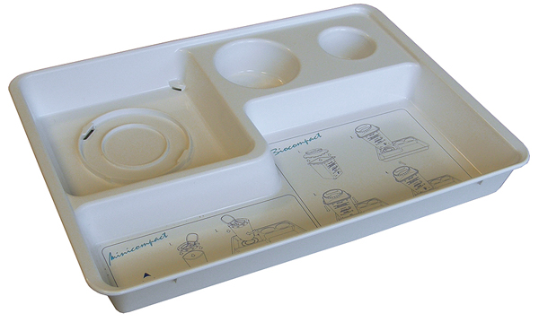 Vacuette Compact Blood Collection Tray for Sharps Disposal Container, Greiner