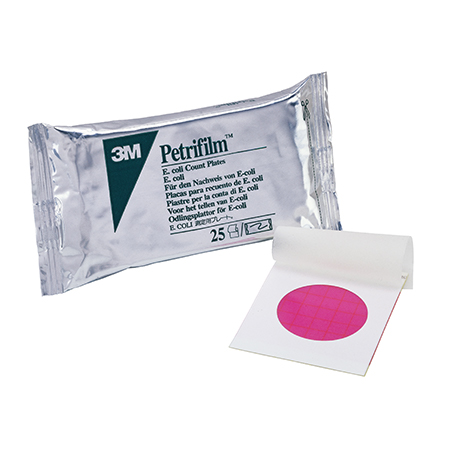 Petrifilm e.coli en coliform telplaat 20x25platen + 1 spreider