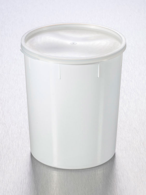 PC1000 pot 920ml plp blanc + cape rentrante, monté, aseptique, Gosselin