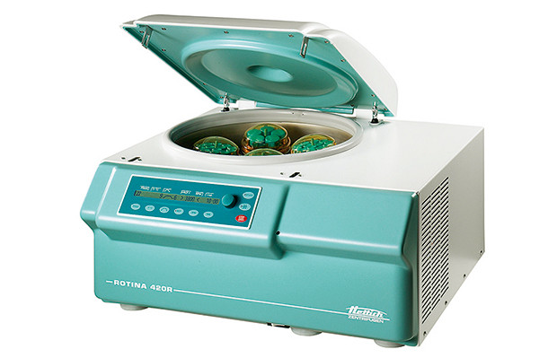 Centrifuge Rotina 420R, cooled, 423x713x654mm, without rotor, for 4x600ml, 15000min RPM, Hettich