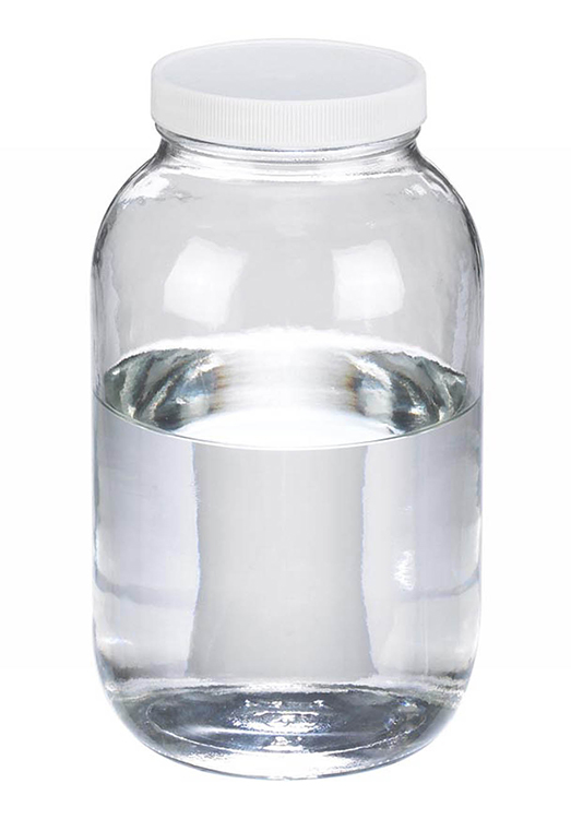 Jar with wide opening, 2L, 122x213mm, soda lime glass, 83-400 thread, white PTFE cap, Wheaton