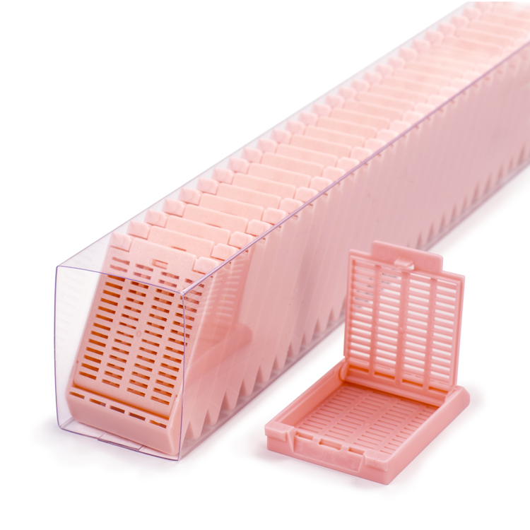 Slimsette quickload embedding cassette+cap pink, Simport