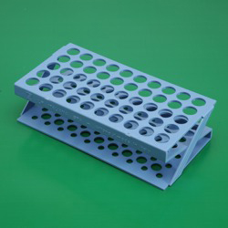 Rack ABS for 50 tubes diam.17mm blue