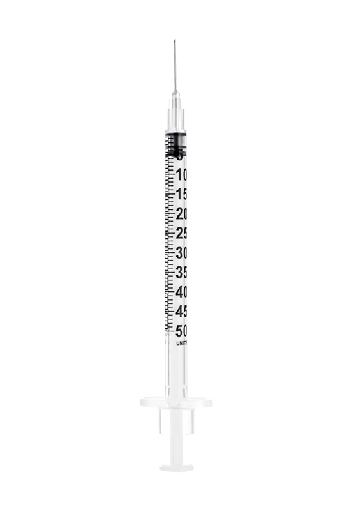 Sol-M insuline syringe, 0,5ml, with needle 29G 1/2, Sol Millennium