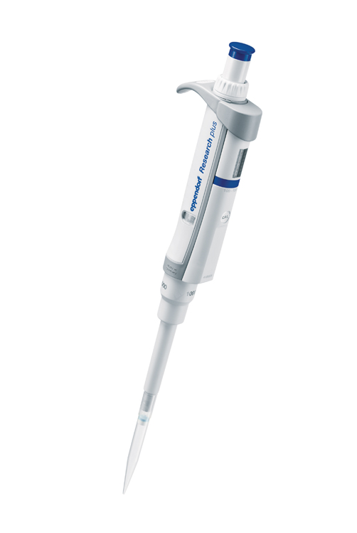 Research plus G, single-channel, fixed, 1000µL, blauw, Eppendorf