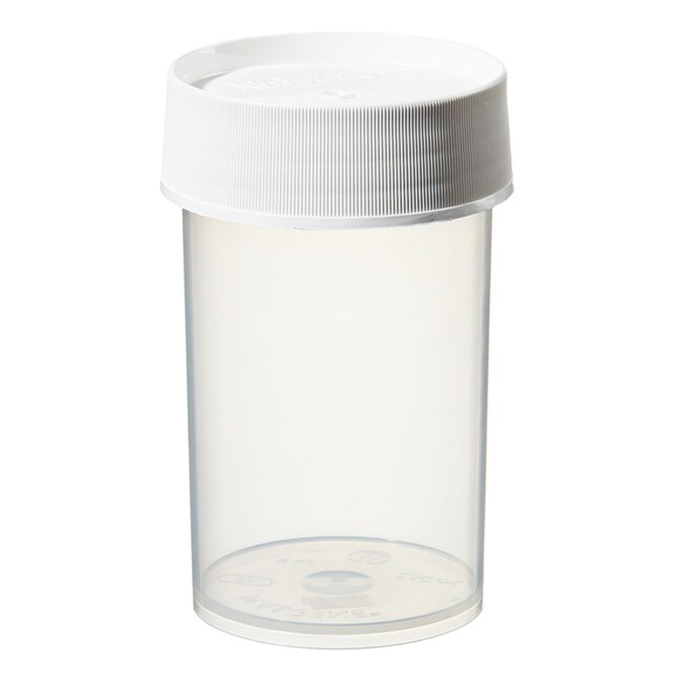 Pot 250ml transparent PLP + bouchon blanc plp Nalgene