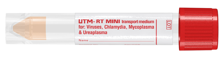 UTM mini 1ml seulement le tube, cap rouge, Copan