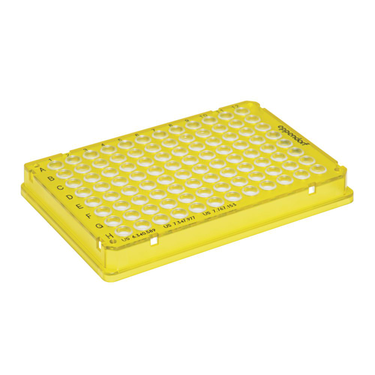 Twin.tec PCR plaat 96, skirted yellow Eppendorf