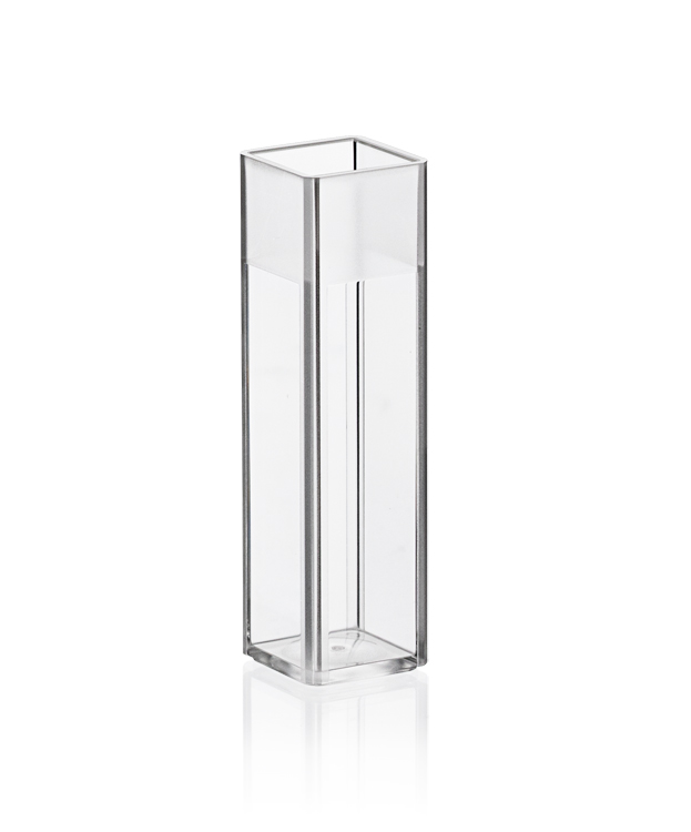 Cuvette, macro, 4 côtés claires, UV-transparent, volume 2,5ml Brand