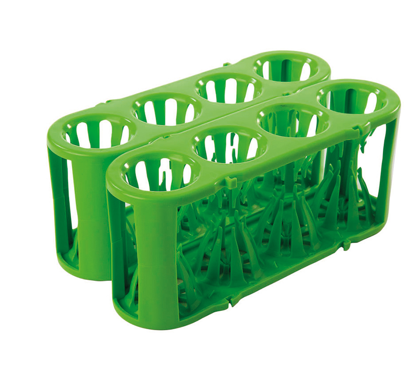 Multi-tube rack for 4 x 5-50ml tubes, POM, autoclavable, green, set/2, Heathrow