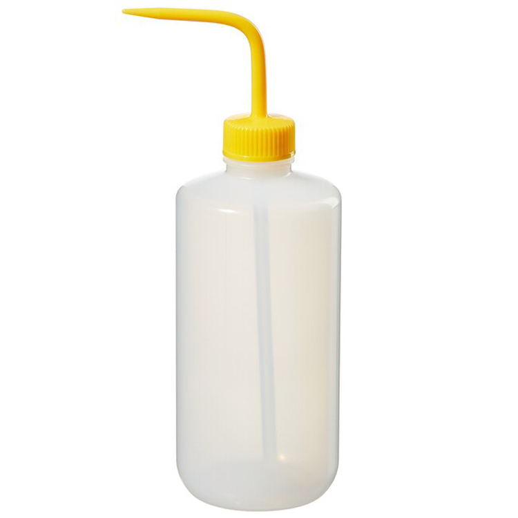 Pissette 500ml LDPE with yellow cap in PE, Nalgène