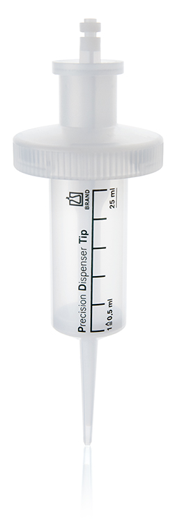 Dispensertip II, 25ml, BIO CERT, single packed sterile, Brand